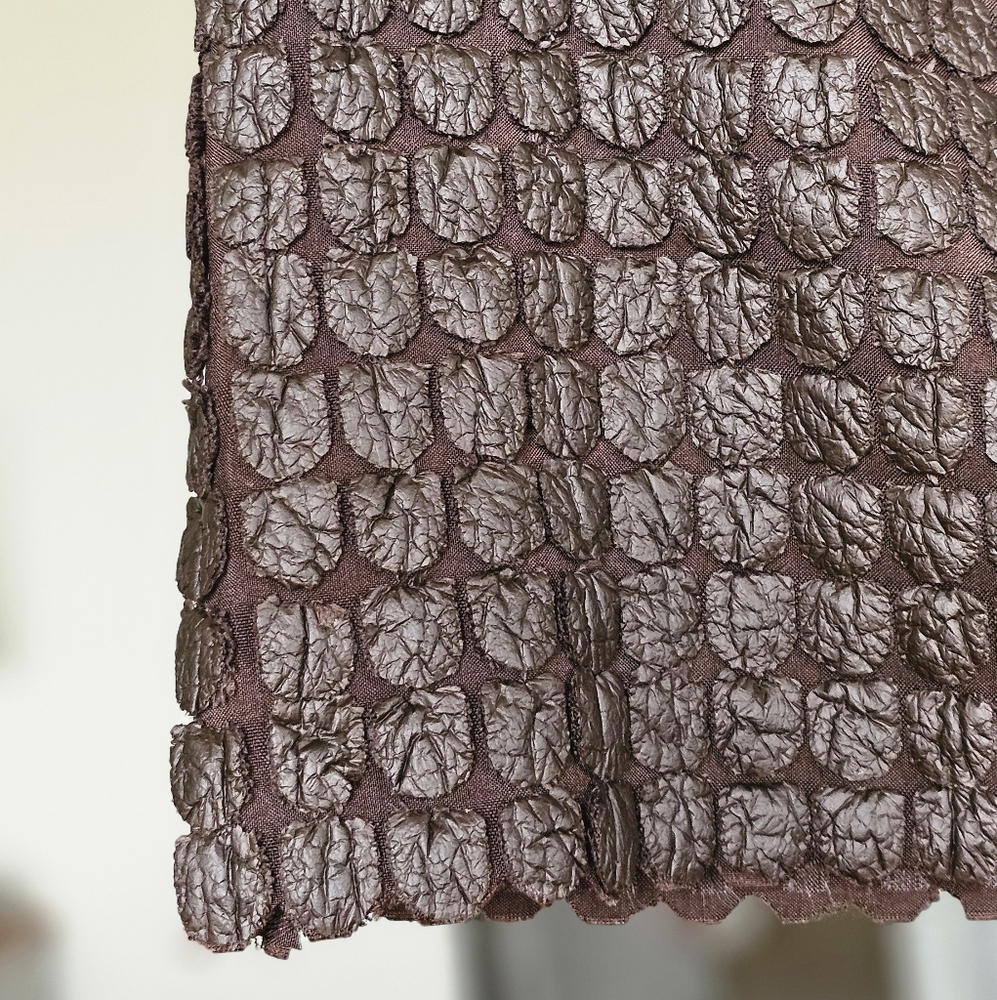 Max Studio Textured Brown Sleeveless Top - Picture 3 of 8